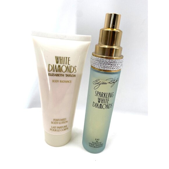 VTG White Diamonds Elizabeth Taylor Eau De Toilette Spray +Body Radiance Lotion - Picture 13 of 13